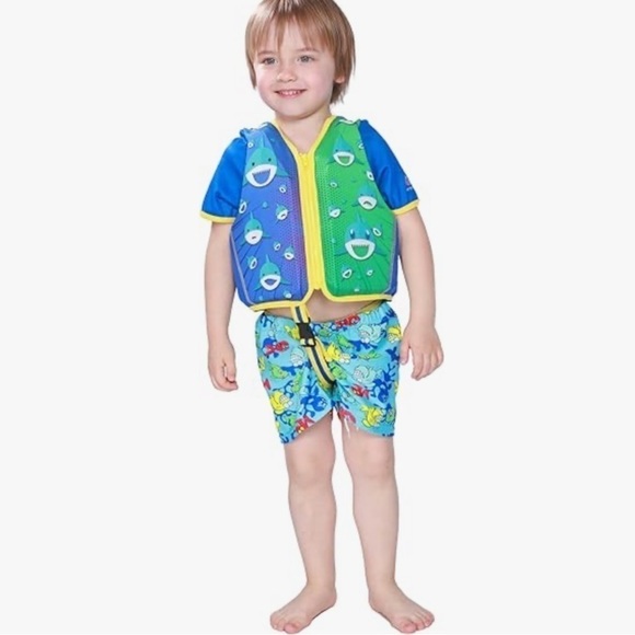 NWT Megartico Swim Trainer Vest  Adjustable Safety Strap  large - Picture 2 of 5